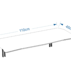 Mesa Dobrável 110 Cm Linha Apetit Com 2 Banquetas - Cor Verme