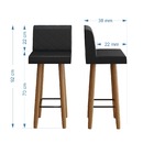 Mesa Dobrável 130cm Linha Flat Com 2 Banquetas Pepper Stem