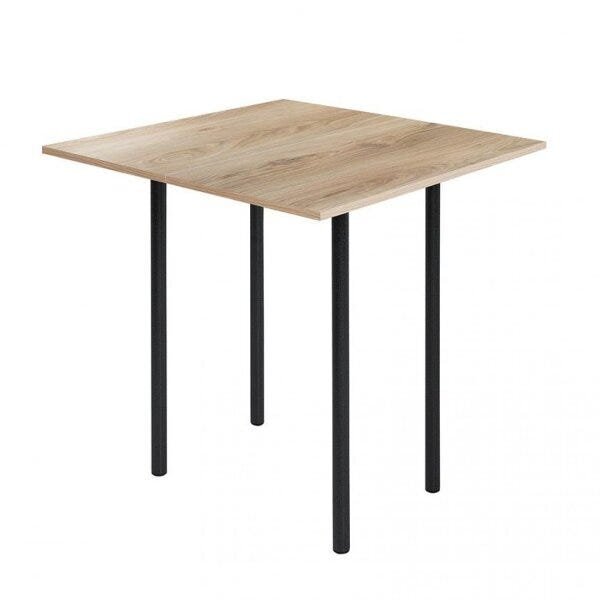 Mesa Dobrável 4 Lugares Expert Office Preto/carvalho Montreal