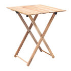 Mesa Dobrável 60 X 60 X 75 Cm Lille Tramontina Em Madeira Tec