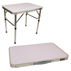 Mesa Dobravel Aluminio Tampao Mdf 60x45x60cm