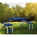 Mesa Dobrável Banquetas 84X64X68Cm Maleta Kala