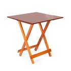 Mesa Dobrável Bar 70x70 De Madeira Mel - Móveis Britz