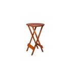 Mesa Dobrável Bistrô Alta Redonda Em Madeira Maciça Mel – Str