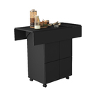 Mesa Dobrável C/ Bancos Vira Aparador Multiuso Bar Mdf Annie