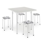 Mesa Dobrável com 4 Banquetas - Logdesign