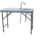 Mesa Dobrável Com Pia Pelegrin Pel-511c Portátil 1,15m