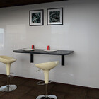 Mesa Dobrável Com Suporte 90x40 Cm Ajl  Mdp Preta Aerea