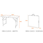 Mesa Dobrável Cusco - Branco