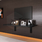 Mesa Dobrável De Parede 90x40 Mdp Preto