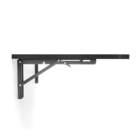 Mesa Dobrável De Parede Bemfixa Preta 100x41cm Em Mdp