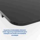 Mesa Dobrável De Parede Bemfixa Preta 100x41cm Em Mdp