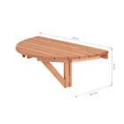 Mesa Dobrável De Parede Legno - Jatobá - Meu Móvel De Madeira