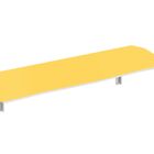 Mesa Dobrável De Parede Madeira Mdf 110 Cm Amarelo
