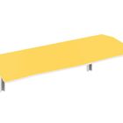 Mesa Dobrável De Parede Madeira Mdf 110 Cm Amarelo