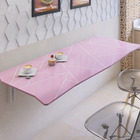 Mesa Dobrável De Parede Madeira Mdf 110 Cm Lux Rosa