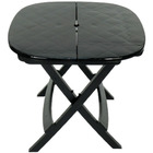 Mesa Dobrável De Plástico Resistente Prática Barata Marrom-es