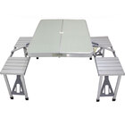 Mesa Dobrável Em Alumínio Tipo Maleta 4 Bancos