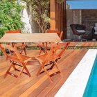 Mesa Dobrável Em Madeira Maciça 120x70