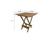Mesa Dobrável Em Madeira Maciça 60x60