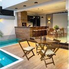 Mesa Dobrável Em Madeira Maciça 60x60