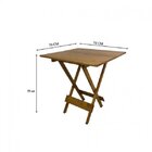 Mesa Dobrável Em Madeira Maciça 70x70
