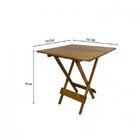 Mesa Dobrável Em Madeira Maciça 70x70