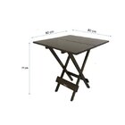 Mesa Dobrável Em Madeira Maciça 80x80