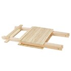 Mesa Dobrável Em Madeira Maciça Espresso Móveis Bege