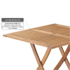 Mesa Dobrável Em Madeira Maciça Quadrada 90cm Primavera