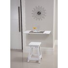 Mesa Dobravel Em Madeira Pinus Com Acabamento Branco Com Supo