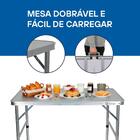 Mesa Dobrável Gallant Vira Maleta Portátil 90x60 Com Alça (gm