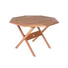 Mesa Dobrável Ipanema Oitavada 120 X 110 Cm Em Madeira Mestra