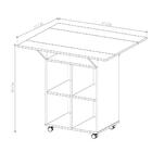 Mesa Dobrável Jeff Com Bancos Preto