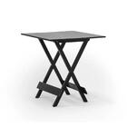 Mesa Dobrável Las Vegas 70 X 70 Preta - Disa Móveis