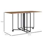 Mesa Dobrável Luke Mel E Preta