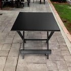 Mesa Dobrável Madeira Para Bar 70x70cm Preto