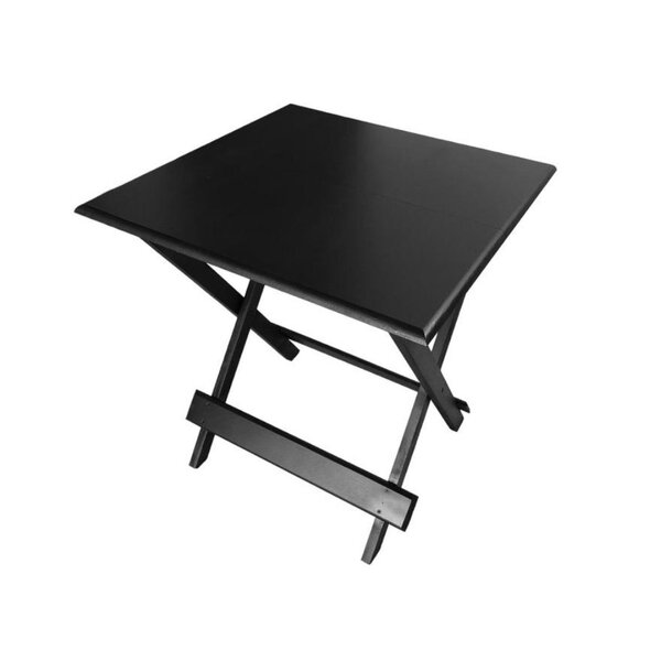 Mesa Dobrável Madeira Para Bar 70x70cm Preto