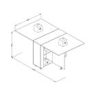 Mesa Dobrável Mara - Politorno - Branco