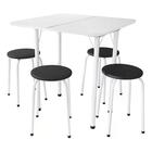 Mesa Dobravel Mc202 Com 04 Banquetas Bq202 Hks Milani Store