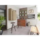 Mesa Dobrável Multimóveis Multiuso Com Armário De Parede Argi