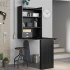 Mesa Dobrável Multimóveis Multiuso Com Armário De Parede Preto