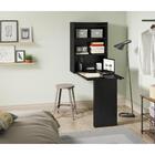 Mesa Dobrável Multimóveis Multiuso Com Armário De Parede Preto