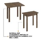 Mesa Dobrável Para Até 4 Lugares Móveis Canção Ameixa Negra