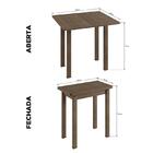 Mesa Dobrável Para Até 4 Lugares Móveis Canção Ameixa Negra