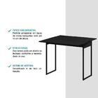 Mesa Dobrável Para Até 4 Lugares Preta Carraro