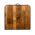 Mesa Dobrável Portátil Em Alumíno Mesdob120 Trato - Marrom