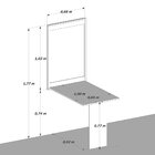 Mesa Dobrável Retrátil De Parede 100x64 - Noronha