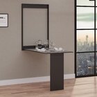 Mesa Dobrável Retrátil De Parede 100x64 - Preto