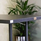 Mesa Dobrável Retrátil De Parede 120x75 Preto